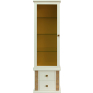 Шкаф с витриной «Тунис» П6.343.0.21-01 (П343.21Ш), Основной материал: ДСП+шпон, Цвет: Слоновая кость с золочением