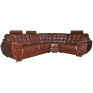 Угловой диван «Редфорд» (3mL/R901R/L), Основной материал: натуральная кожа, Группа ткани: 120 группа