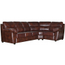 Угловой диван «Плаза» (3mL/R901R/L), Основной материал: натуральная кожа, Группа ткани: 120 группа