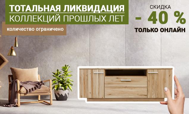 Тотальная ликвидация коллекций прошлых лет! Скидки -40%!
