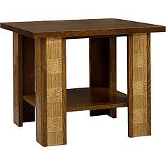 Фото - Стол журнальный «Тунис» П6.343.0.10 (П343.10Ш), ДСП+шпон, Черешня с золочением