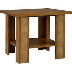 Фото - Стол журнальный «Тунис» П6.343.0.10 (П343.10Ш), ДСП+шпон, дуб рустикаль с золочением