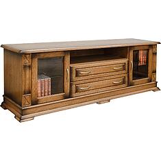 Фото - Тумба ТВ «Верди Классик» П1.0487.0.46, массив дуба, Дуб рустикаль с патинированием