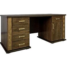 Фото - Стол письменный «Тунис» П6.343.2.08 (П343.08Ш), ДСП+шпон, Венге c золочением