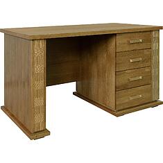 Фото - Стол письменный «Тунис» П6.343.2.25 (П343.25-1Ш), ДСП+шпон, Медовый с золочением