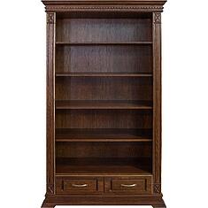 Фото - Стеллаж 2д «Верди Классик» П1.0487.0.22, массив дуба, Черешня с золочением