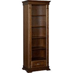 Фото - Стеллаж «Верди Классик» П1.0487.0.17, массив дуба, Черешня с золочением