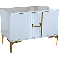 Фото - Тумба прикроватная «Стамбул» БМ2.773.1.30(-01), ЛДСП+МДФ, Белый глянец