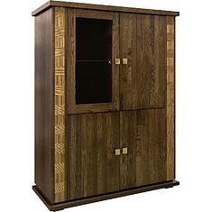 Фото - Тумба комбинированная «Тунис» П6.343.0.23 (П343.23/1Ш), Венге c золочением