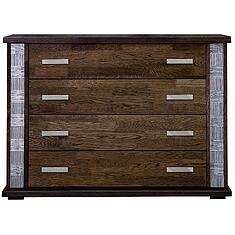 Фото - Комод «Тунис» П6.343.1.02 (П344.02), Венге с серебром