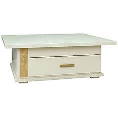 Фото - Стол журнальный «Тунис» П343.04Ш, ДСП+шпон, Слоновая кость с золочением