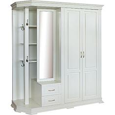 Фото - Шкаф комбинированный для прихожей «Верди Классик» П3.0487.3.01, массив дуба, Слоновая кость