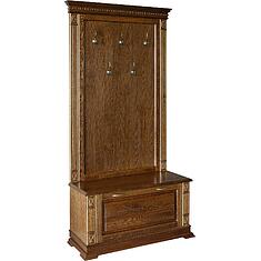 Фото - Тумба с вешалкой «Верди Классик» П3.0487.3.06, массив дуба, Черешня с золочением