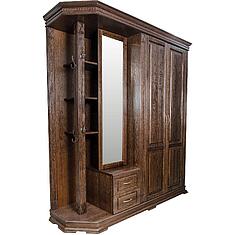 Фото - Шкаф комбинированный для прихожей «Верди Классик» П3.0487.3.01, массив дуба, Венге