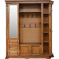 Фото - Шкаф комбинированный для прихожей «Верди Классик» П3.0487.3.02, массив дуба, Черешня