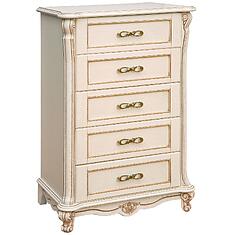 Фото - Комод «Алези» П1.350.1.21 (П349.23), массив дуба, Слоновая кость с золочением