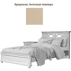 Фото - Кровать одинарная «Валенсия Классик», массив березы, Античная темпера, 2000x1200 мм, 2131х1394х1031