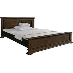 Фото - Кровать двойная «Верди Классик» с низким изножьем П3.0487.1.22, массив дуба, Венге, без механизма, 2000x1600 мм, 2187х1774х851