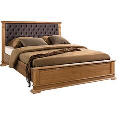 Фото - Кровать двойная «Верди Классик» П3.0487.1.24 с подъёмным механизмом, массив дуба, Дуб рустикаль, 2000x1600 мм, 2207×1774×1119