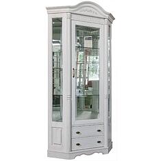 Фото - Шкаф-витрина угловая «Паола» БМ2.671.0.07(2115), массив дуба, Розовый пепел