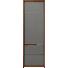 Фото - Шкаф «Монако» П510.12-1, МДФ+ПВХ, Дуб Саттер+Серый Мокко