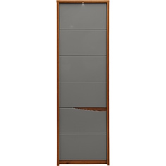 Фото - Шкаф «Монако» П510.12 с подсветкой, МДФ+ПВХ, Дуб Саттер+Серый Мокко