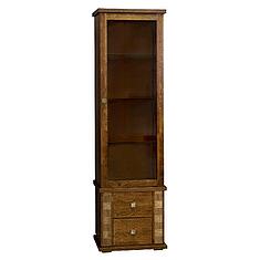 Фото - Шкаф с витриной «Тунис» П6.343.0.21 (П343.21-1Ш), ДСП+шпон, Черешня с золочением