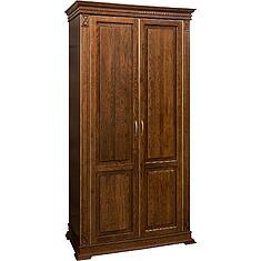 Фото - Шкаф для одежды 2д «Верди Классик» П3.0487.1.26, массив дуба, Черешня с золочением