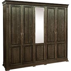 Фото - Шкаф для одежды 5д «Верди Классик» П3.0487.1.27, массив дуба, Табак