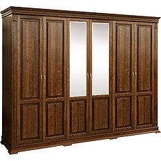 Фото - Шкаф для одежды 6д «Верди Классик» П3.0487.1.28, массив дуба, Черешня