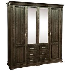 Фото - Шкаф для одежды 4д «Верди Классик» П3.0487.1.01, массив дуба, Табак