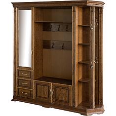 Фото - Шкаф комбинированный для прихожей «Верди Классик» П3.0487.3.02, массив дуба, Черешня с золочением