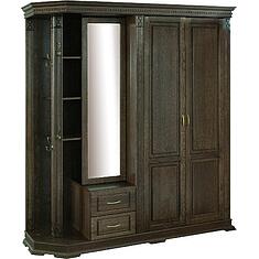 Фото - Шкаф комбинированный для прихожей «Верди Классик» П3.0487.3.01, массив дуба, Табак