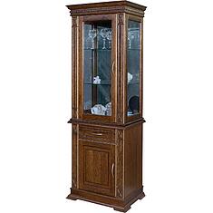 Фото - Шкаф комбинированный «Верди Классик» П1.0487.0.34-01, массив дуба, Черешня с золочением