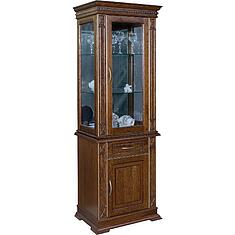 Фото - Шкаф комбинированный «Верди Классик» П1.0487.0.34, массив дуба, Черешня с золочением