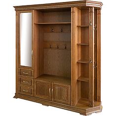 Фото - Шкаф комбинированный для прихожей «Верди Классик» П3.0487.3.02, массив дуба, Дуб рустикаль