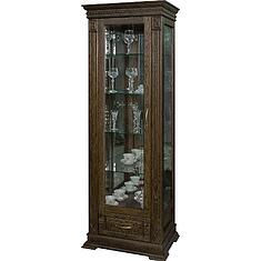 Фото - Шкаф-витрина «Верди Классик» П1.0487.0.11-01, массив дуба, Табак