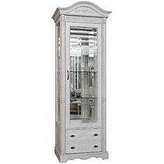 Фото - Шкаф-витрина «Паола» БМ2.671.0.05(2102), массив дуба, Розовый пепел