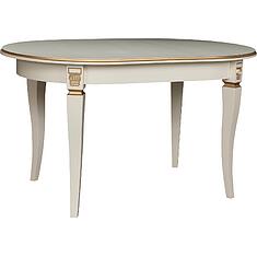 Фото - Стол обеденный «Валенсия Классик» П3.0589.4.60, МДФ+шпон, Античная темпера с золочением