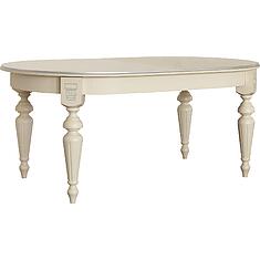 Фото - Стол обеденный «Валенсия Классик» П3.0589.4.18, МДФ+шпон, Античная темпера с серебром