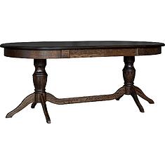 Фото - Стол обеденный «Верди» П4.487.4.14 (П106.08-01), массив дуба, Табак