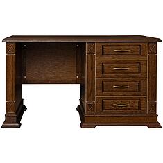 Фото - Стол письменный «Верди Классик» П3.0487.2.09, массив дуба, Черешня с золочением