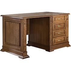 Фото - Стол письменный «Верди Классик» П3.0487.2.09, массив дуба, Дуб рустикаль