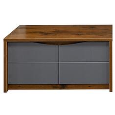 Фото - Тумба для обуви «Монако» П6.528.3.03 (П542.03), Дуб Саттер+Серый Мокко