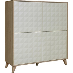 Фото - Тумба «Тринити» П6.114.0.04, Ваниль + Гикори Кингстон