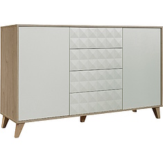 Фото - Тумба «Тринити» П6.114.0.05, Ваниль + Гикори Кингстон