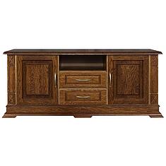 Фото - Тумба ТВ «Верди Классик» П1.0487.0.10, массив дуба, Черешня с золочением