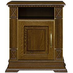 Фото - Тумба прикроватная «Верди Классик» П3.0487.1.03-01, массив дуба, Черешня с золочением