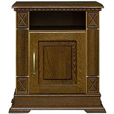 Фото - Тумба прикроватная «Верди Классик» П3.0487.1.03, массив дуба, Черешня с золочением