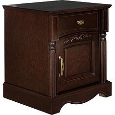 Фото - Тумба прикроватная «Паола» БМ2.671.1.30(2162), массив дуба, Горячий шоколад